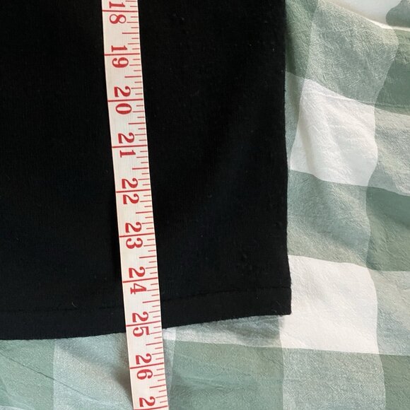 Elie Tahari Turtleneck Sweater Womens S Merino Wool Black Glitter Holiday - Picture 8 of 9